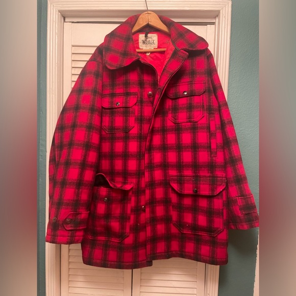Woolrich Other - Woolrich Red and Black Wool Jacket